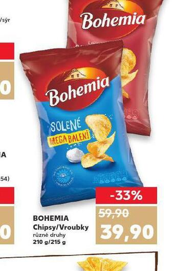 Kaufland Bohemia chipsy / vroubky nabídka
