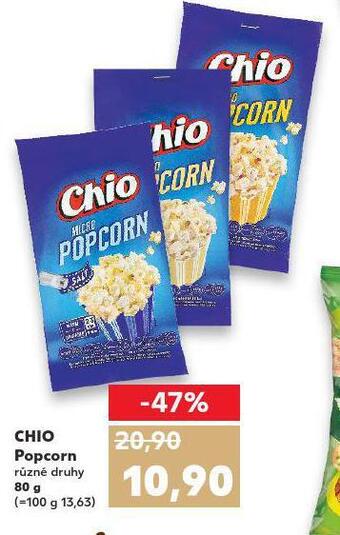 Kaufland Chio popcorn nabídka