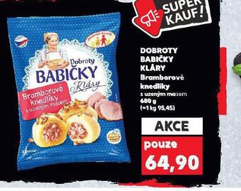 Kaufland Bramborové knedlíky s uzeným masem nabídka