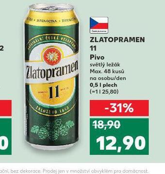 Kaufland Pivo zlatopramen 11 nabídka
