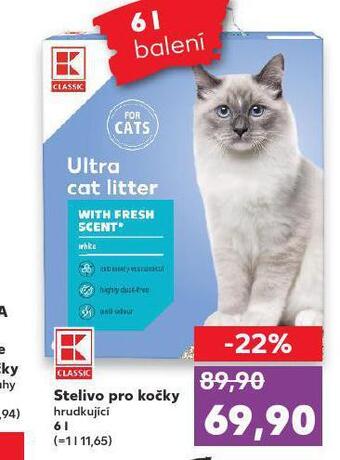Kaufland Stelivo pro kočky nabídka