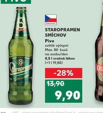 Kaufland Pivo staropramen smíchov nabídka
