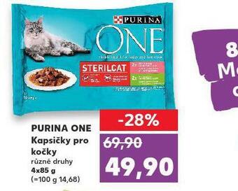 Kaufland Purina one kapsičky pro kočky nabídka