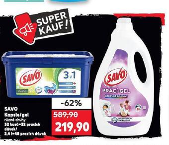 Kaufland Savo kapsle / gel nabídka