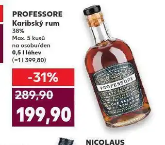 Kaufland Professore karibský rum nabídka