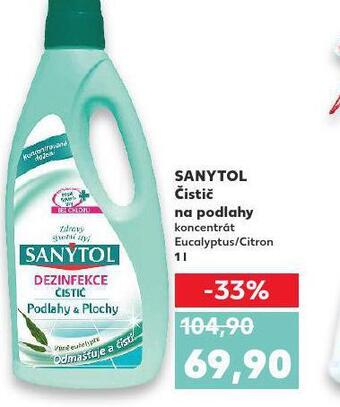 Kaufland Sanytol čistič na podlahy nabídka
