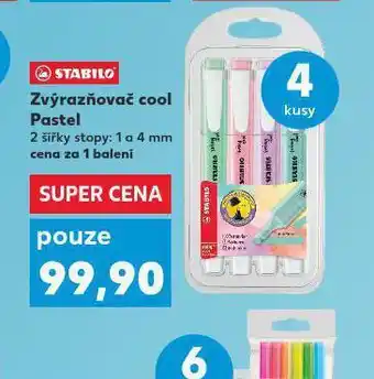 Zvýrazňovač cool pastel