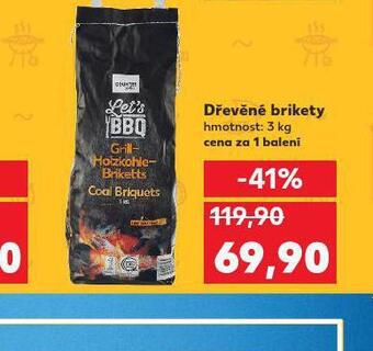 Kaufland Dřevěné brikety nabídka