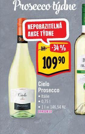 Albert Cielo prosecco nabídka
