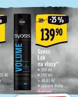 Albert Syoss lak na vlasy nabídka