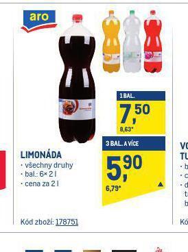 Makro Limonáda nabídka