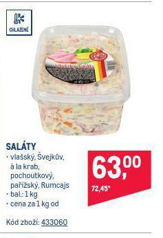 Makro Saláty nabídka
