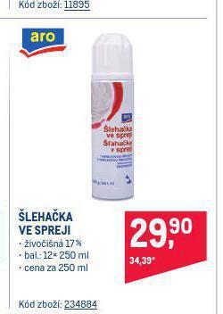 Makro Šlehačka ve spreji nabídka