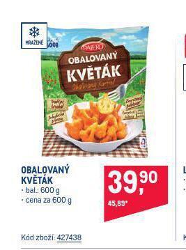 Makro Obalovaný květák nabídka