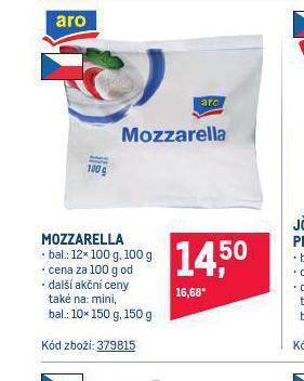 Makro Mozzarella nabídka