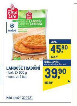 Makro Langoše tradiční nabídka