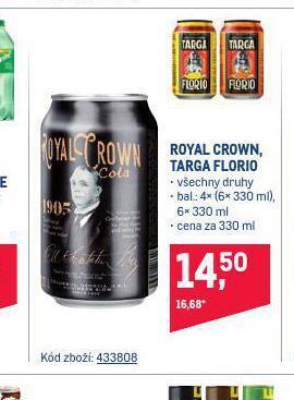 Makro Royal crown cola nabídka