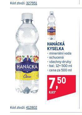 Makro Hanácká kyselka nabídka