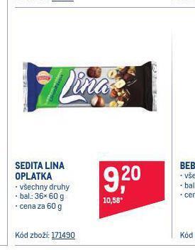 Makro Sedita lina oplatka nabídka
