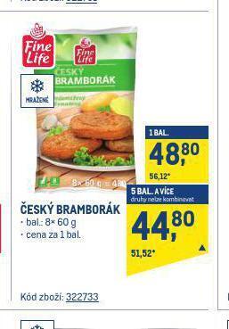 Makro Český bramborák nabídka