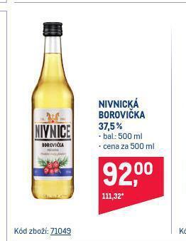 Makro Nivnická borovička nabídka