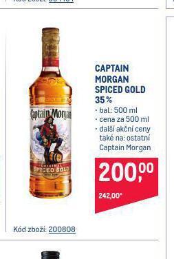 Makro Captain morgan spiced gold nabídka