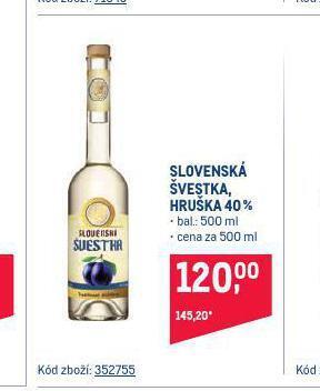 Makro Slovenská švestka nabídka
