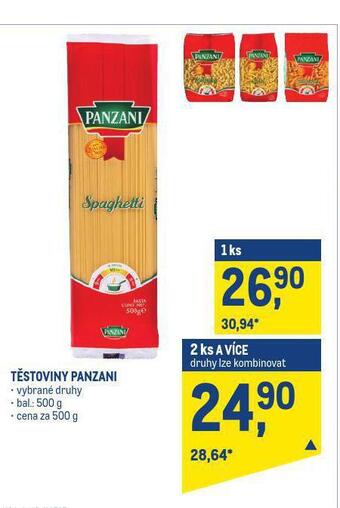 Makro Těstoviny panzani nabídka