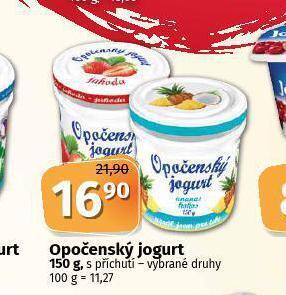 Coop Opočenský jogurt nabídka