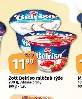 Coop Zott belriso mléčná rýže nabídka