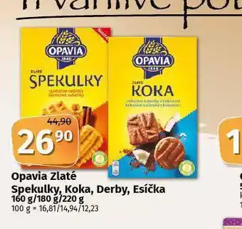 Coop Opavia zlaté spekulky, koka, derby, esíčka nabídka
