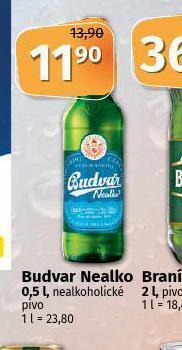 Coop Budvar nealko nabídka