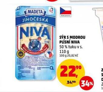 Penny Market Sýr s modrou plísní niva nabídka