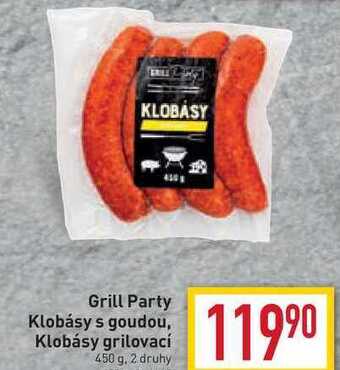 Billa Grill party klobásy s goudou 450 g nabídka