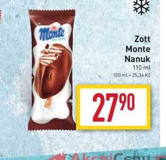 Billa Zott monte nanuk 110 ml nabídka