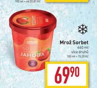 Billa Mrož sorbet 460 ml nabídka