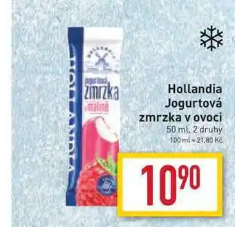 Billa Hollandia jogurtová zmrzka v ovoci 50 ml nabídka
