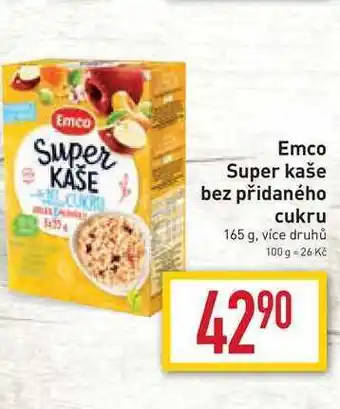 Billa Emco super kaše bez přidaného cukru 165 g nabídka