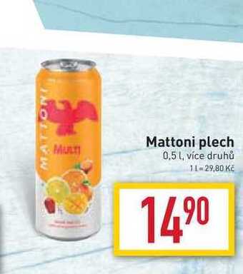 Billa Mattoni plech 0,5 l nabídka