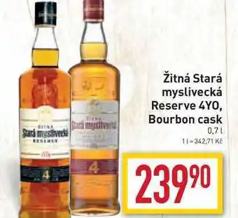 Billa Žitná stará myslivecká reserve 4yo, bourbon cask 0,7l nabídka