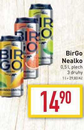 Billa Birgo nealko 0,5l nabídka