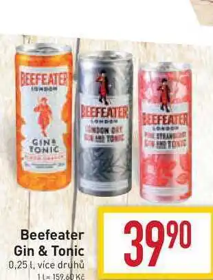 Billa Beefeater gin & tonic 0,25 l nabídka