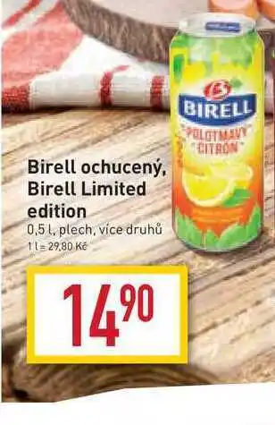 Billa Birell ochucený, birell limited edition 0,5 l, plech nabídka