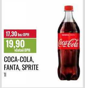 Ratio Coca-cola, fanta, sprite, 1 l nabídka