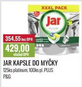 Ratio Jar kapsle do myčky 125ks platinum, 100ks pl. plus nabídka