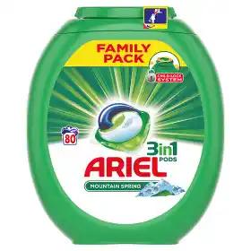 Ratio Ariel gelové kapsle 80 dávek, vybrané druhy nabídka