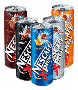 Ratio Ledová káva nescafe xpress, různé druhy nabídka