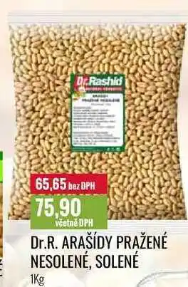 Ratio Dr.r. arašídy pražené nesolené, solené 1kg nabídka