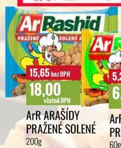 Ratio Arr arašídy pražené solené 200g nabídka