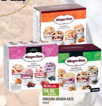 Ratio Zmrzlina häagen-dazs 4x95ml nabídka
